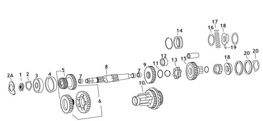 Jims 35322-38 Mainshaft Gear Bushing - 2nd or 3rd Gears (12)
