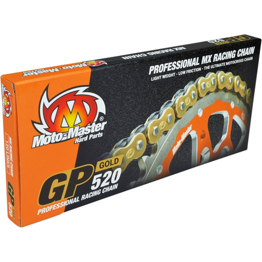 Moto-Master 652004 520 GP MX Racing Drive Chain - 120 Links - Gold