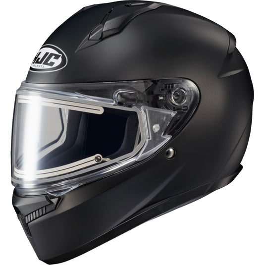 Hjc C10 Snow Helmet with Electric Shield (Medium, Semi Flat Black)
