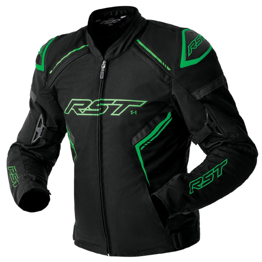 Rst S1 D30 Jacket (XX-Large, Black/Gray/Fluo Green)