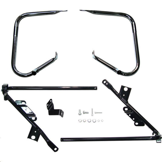 Drag Specialties 3501-1425 Saddlebag Guards/ Support Kit - Gloss Black