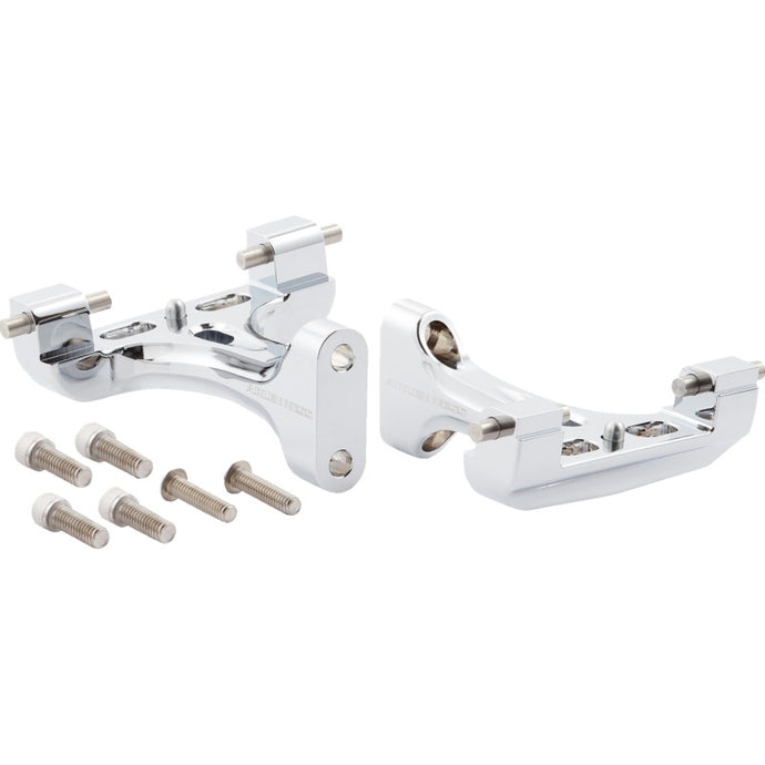 Arlen Ness 410-034 Forged Passenger Floorboard Mounts - Chrome