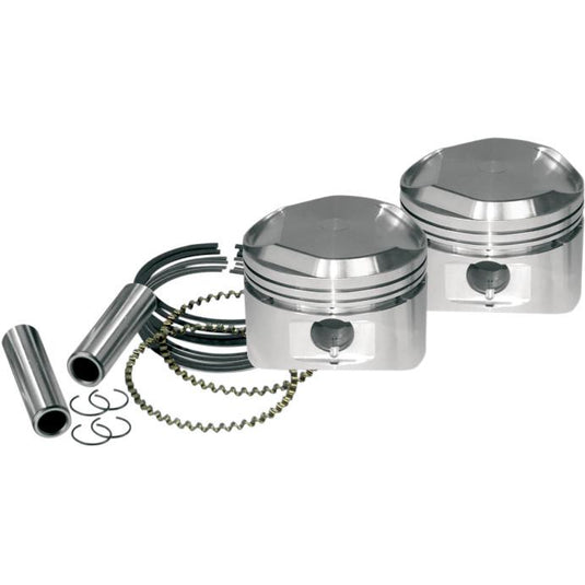 S&S Cycle 92-2016 Forged Piston Kit for XL1200 - Standard Bore
