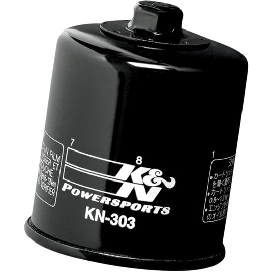 K&N Engineering KN-303 Performance Gold Oil Filter - Black