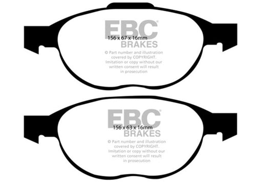 Ebc DP41524R EBC Yellowstuff Brake Pad Sets