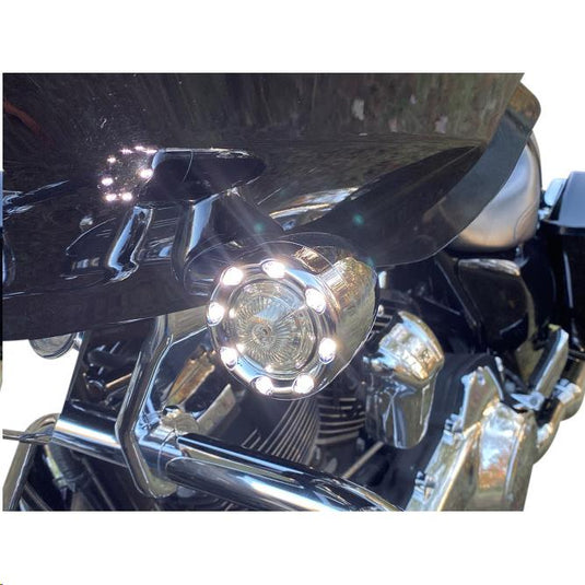 Custom Dynamics PB-BR-AW-57-CS Probeam Front Bullet Ringz for 1157 Contact Base - Chrome