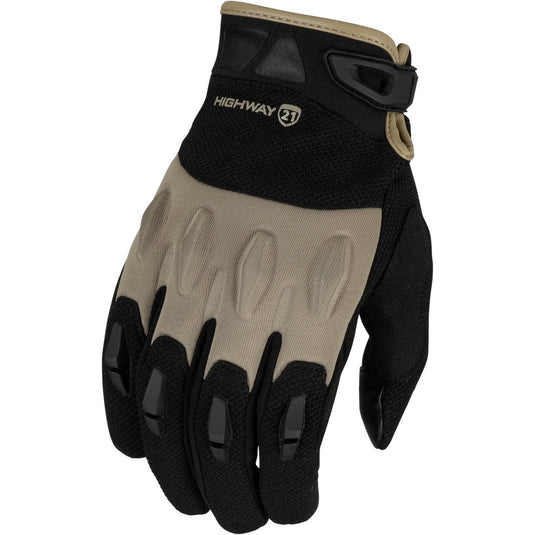 Highway 21 Fury Gloves (Small, Black/Sand)
