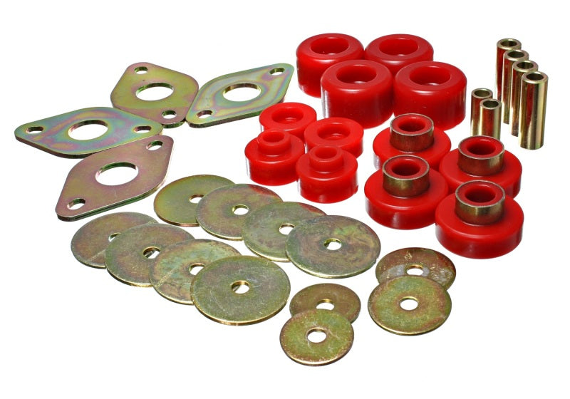 Load image into Gallery viewer, Energy Suspension 8.4109R ES Body Mounts - Red
