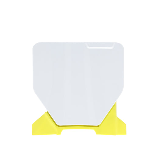 Acerbis 2987311070 Front Number Plate - White/Yellow