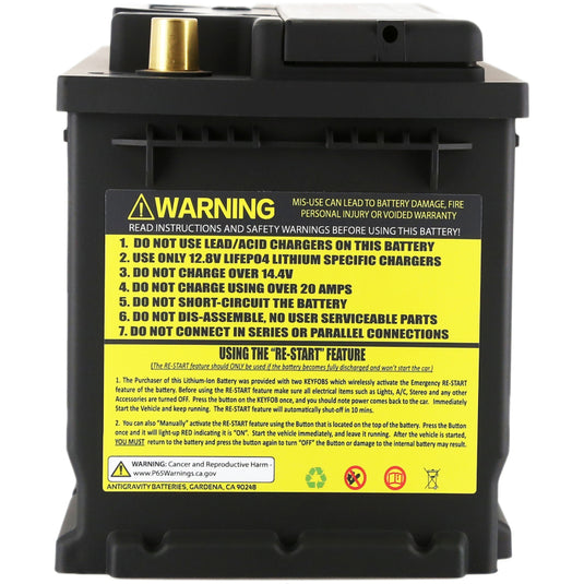 Antigravity Batteries AG-H6-30-16 ANT AG 48 16V Restart Battery - Lithium