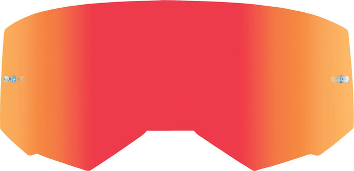Fly Racing Single Lens Youth with Post - Red Mirror/Clear