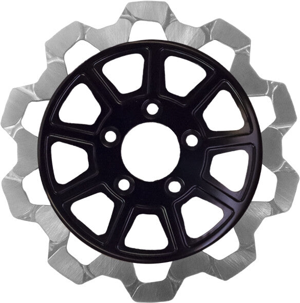 Lyndall Racing Brakes 4002-1133 Bow Tie 9 Spoke Rotor - 11.5in. - Silver