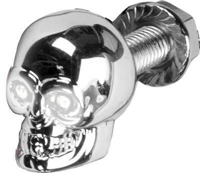 Harddrive H040081 Lighted Skull License Plate Screws - White