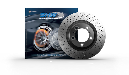 Shw Performance PRL31324 SHW Drilled Monobloc Rotors