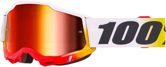 100% Accuri 2 Goggles (One Size Fits Most, Torken / Mirror Red Lens)