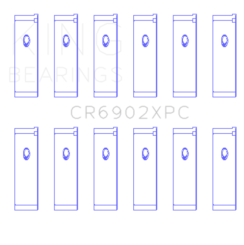 Load image into Gallery viewer, King Engine Bearings CR6902XPC0.25 KING Connecting Rod Bearings
