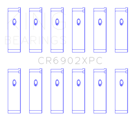 King Engine Bearings CR6902XPC0.25 KING Connecting Rod Bearings