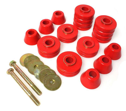 Energy Suspension 3.4149R ES Body Mounts - Red