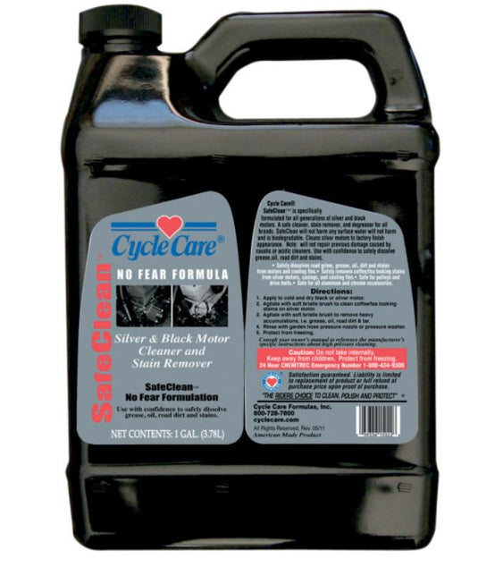 Cycle Care Formulas 15128 Safe Clean Silver and Black Engine Cleaner - 1 gal.