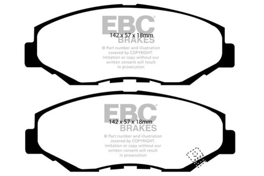 Ebc DP61655 EBC Greenstuff Brake Pad Sets