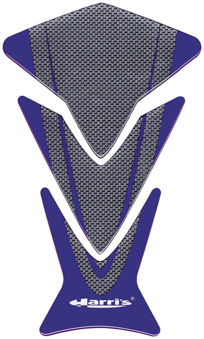 Harris Grips 12970-A Puzzle Tank Pad - Blue/Carbon