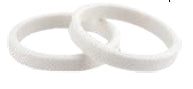 Puig 3667B Vintage Frame Slider Rings - White