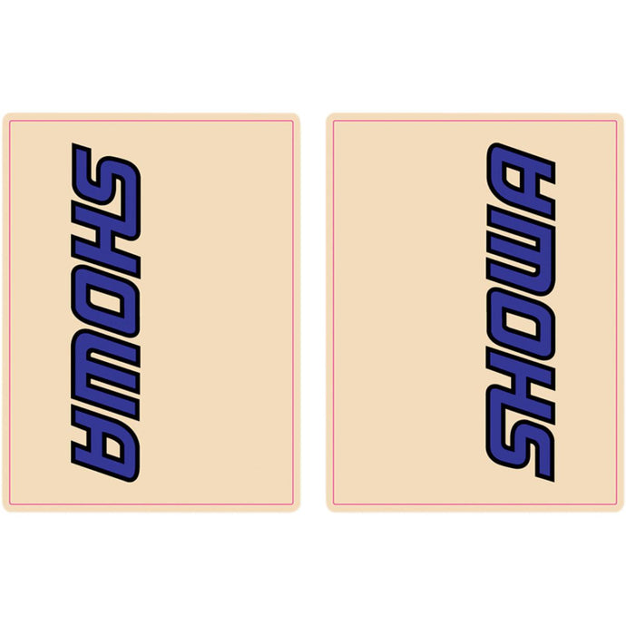 Flu Designs Inc. 01011 Upper Fork Showa Decal - Blue/Black