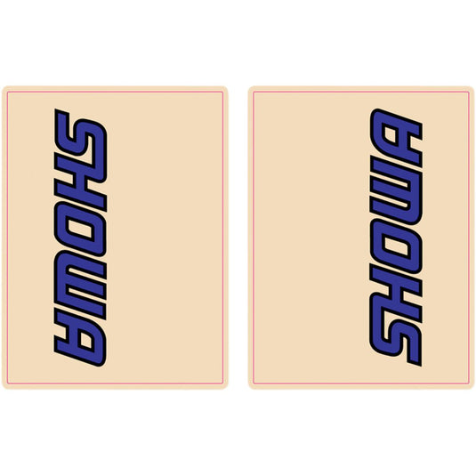 Flu Designs Inc. 01011 Upper Fork Showa Decal - Blue/Black