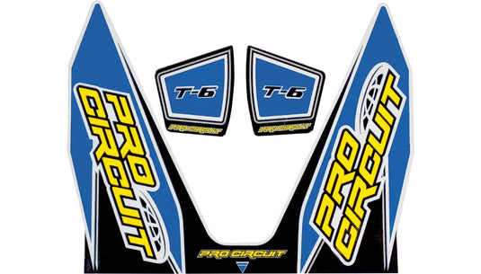 Pro Circuit DC22T6-LB T-6 Exhaust Decal - Light Blue