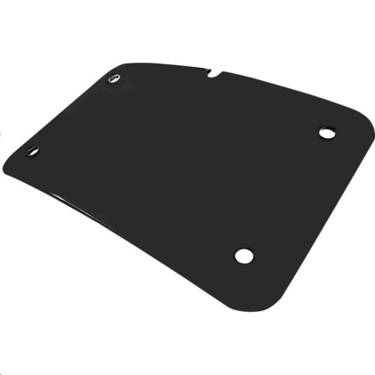 Cycle Visions CV4640BMT Curved 3-Hole License Plate Mount - Black