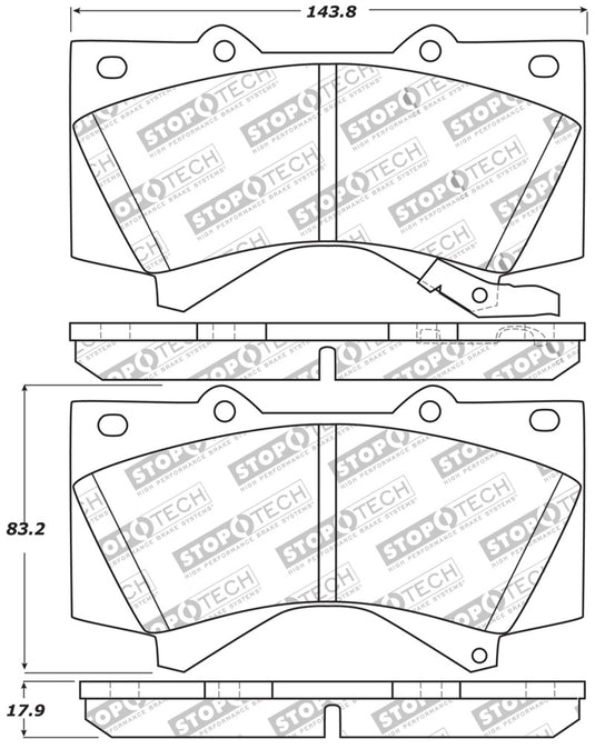 Stoptech 309.13030 ST Sport Brake Pads
