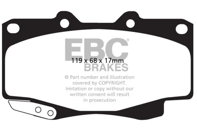 Ebc DP42005R EBC Yellowstuff Brake Pad Sets