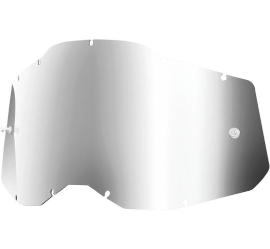 100% Lens for Racecraft 2/Accuri 2/Stratus 2 Goggles - Silver Mirror