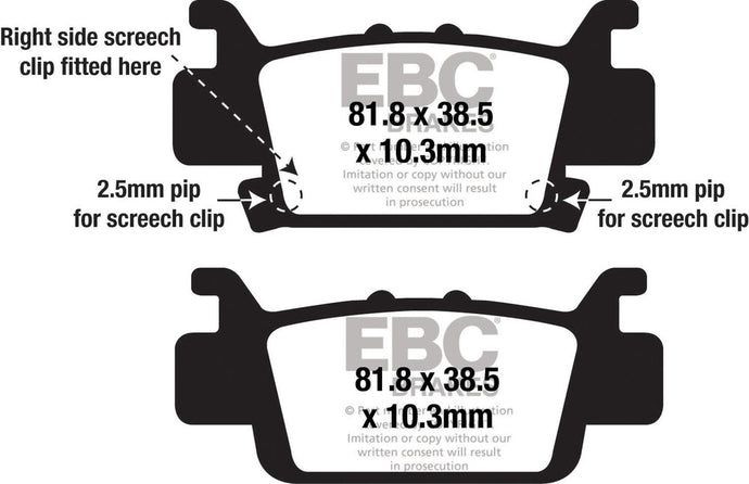 Ebc FA704SV SV Series Severe Duty Brake Pads