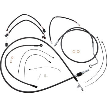 Magnum 4871142 Black Pearl Handlebar Installation Kit for 15in-17in. Ape