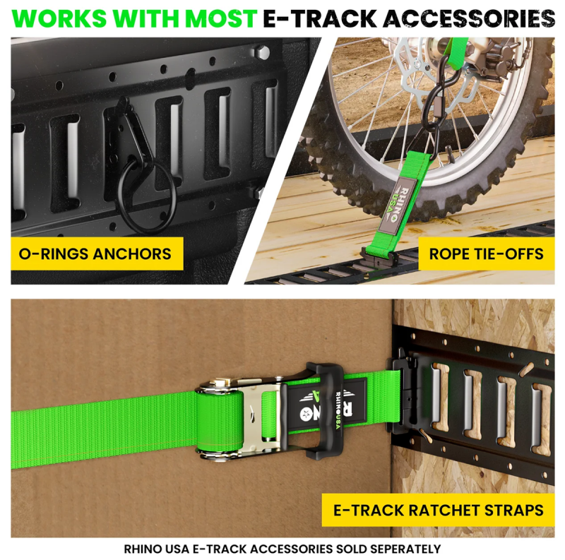 Load image into Gallery viewer, Rhino Usa TD-ETRAIL5-2PK-SVR RSA Tie Down Rails

