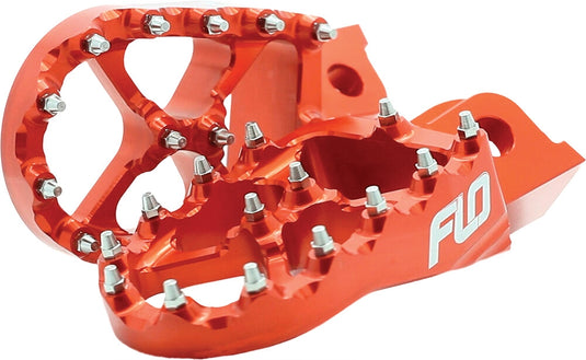 Flo Motorsports FPEG-795-4ORG Pro Series Footpegs - Orange