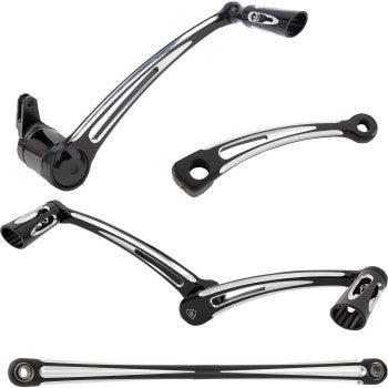 Arlen Ness 420-106 Deep Cut Foot Control Kit - Black