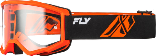 Black/Orange / Clear Lens
