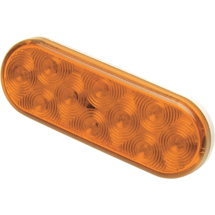 Bluhm Enterprises BL-TRLEDOA Oval 10 LED Trailer Tail Light - Amber