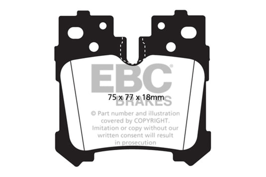 Ebc DP41812R EBC Yellowstuff Brake Pad Sets