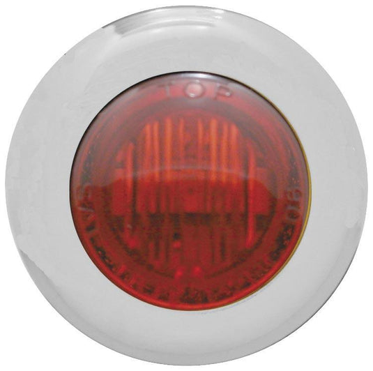 Pro-One Performance 402230 LED Mini Marker Light - Dual Function Circuit - Red LED - Clear Lens