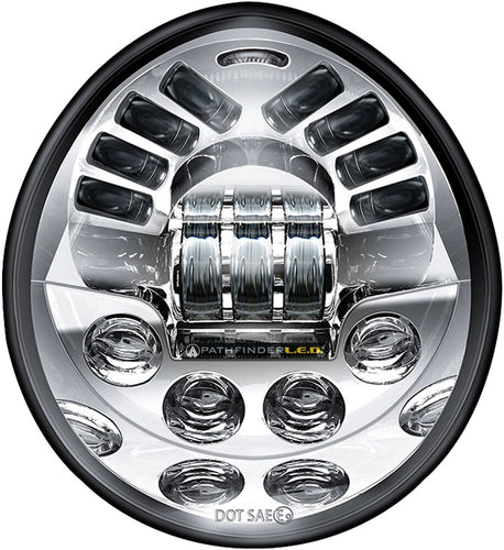 Pathfinder V2VRDC V-rod Led Headlight - Chrome