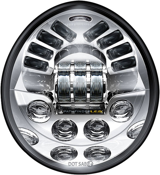 Pathfinder V2VRDC V-rod Led Headlight - Chrome