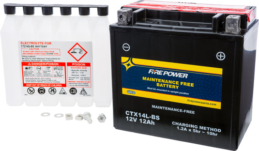 Fire Power CTX14L-BS Maintenence Free Sealed Battery