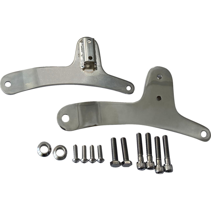 Drag Specialties 1504-0109 Sissy Bar Side Plates - Chrome