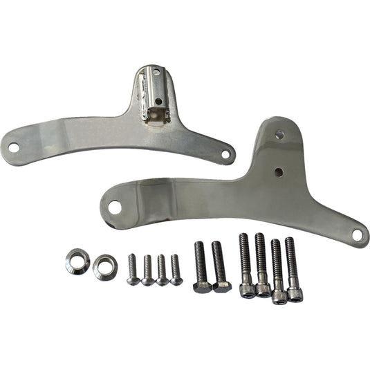 Drag Specialties 1504-0109 Sissy Bar Side Plates - Chrome