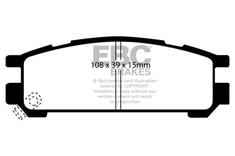 Load image into Gallery viewer, Ebc DP4821R EBC Yellowstuff Brake Pad Sets
