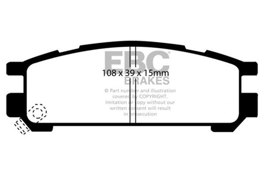 Ebc DP4821R EBC Yellowstuff Brake Pad Sets