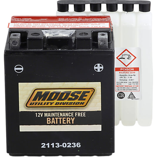 Moose Utility MTX14AHL-BS AGM Maintenance-Free Battery